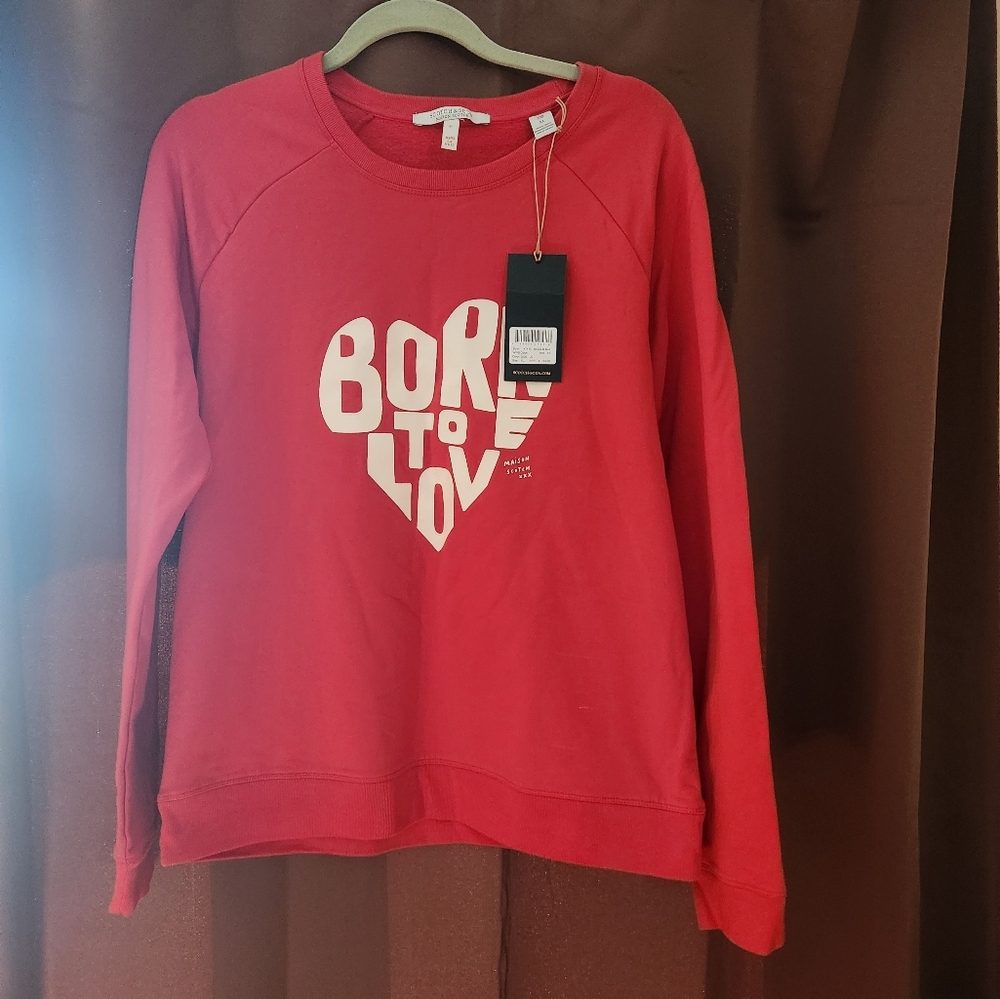New size XL Scotch & Soda sweatshirt Born to Love